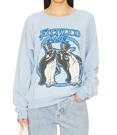 Daydreamer Fleetwood Mac Penguins Graphic Sweatshirt In Blue