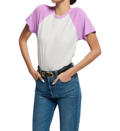 Nation Ltd Bobbie Tee Shirt In Violet Tulle In Multi