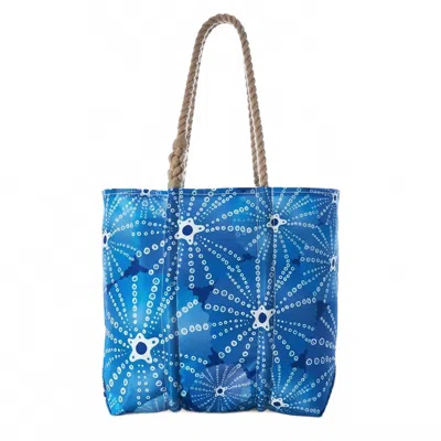 Sea Bags Sea Urchins Tote Bag In Blue