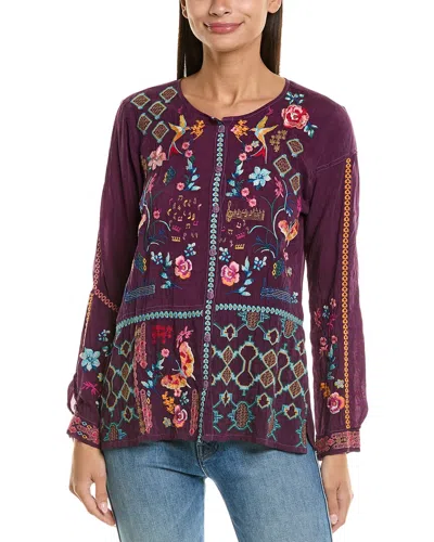 Johnny Was Primavera Catina Embroidered Blouse