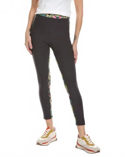 Johnny Was Bee Active High Waist Stripe Legging In Aki In Black