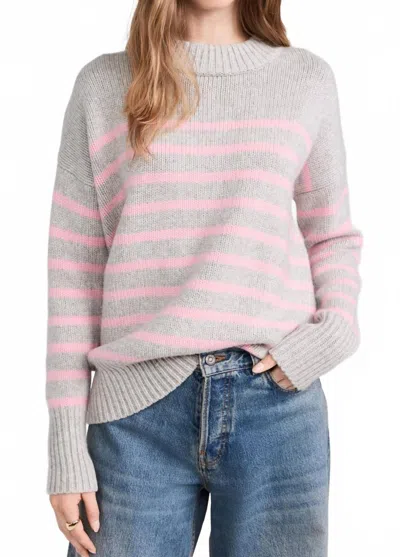 La Ligne Nyc Marin Sweater In Light Grey/pink
