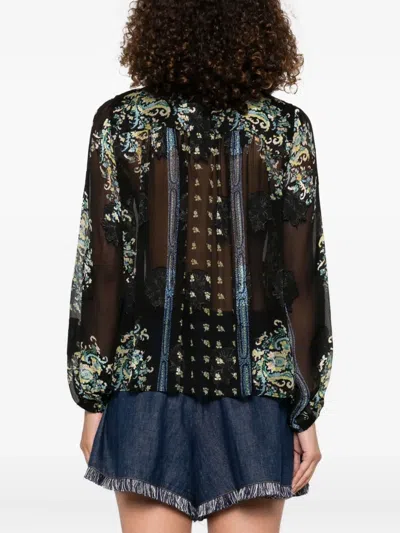 Ulla Johnson Embroidered Blouse In Black