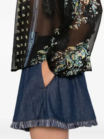Ulla Johnson Embroidered Blouse In Black