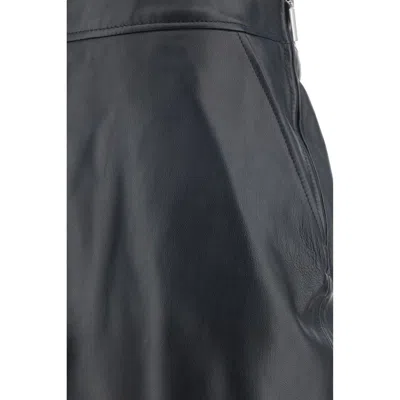 Arma Midi Black Skirt With Front Slit