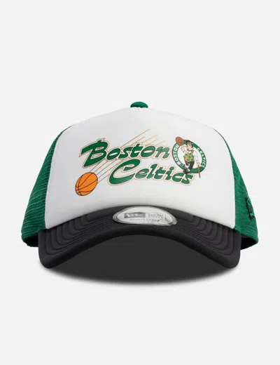 New Era Boston Celtics Nba Graphic Trucker Cap