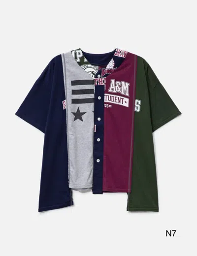 Needles 4 Cuts Wide College Baseball Shirt In Multi
