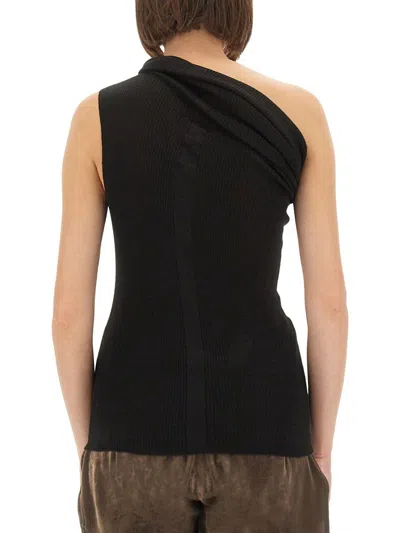 Rick Owens Athena Knit Top In Black