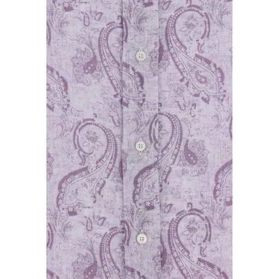 Brunello Cucinelli Linen Shirt Paisley Pattern