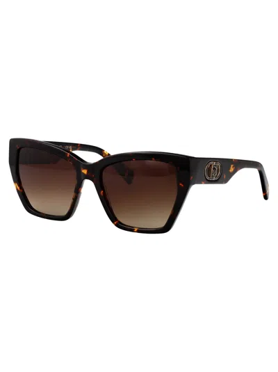Liu •jo Liu Jo Rectangular Sunglasses Lj815 S 244 In Brown