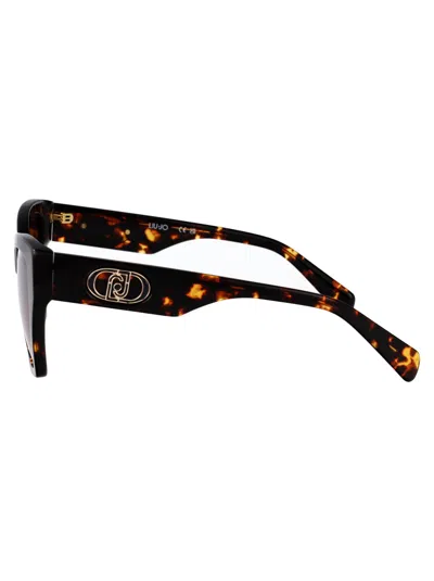 Liu •jo Liu Jo Rectangular Sunglasses Lj815 S 244 In Brown