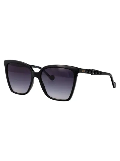 Liu •jo Liu Jo Rectangular Sunglasses Lj773 S 1 In Black