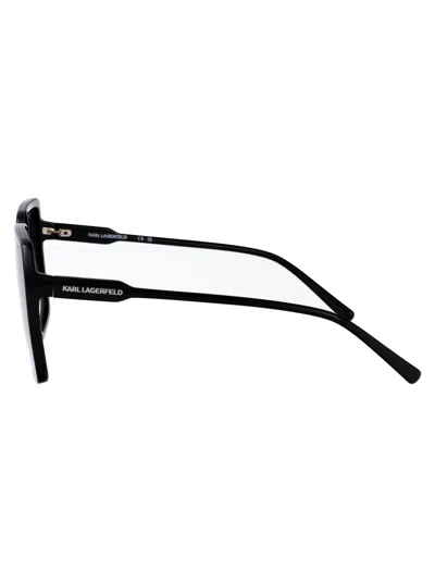 Karl Lagerfeld Rectangular Sunglasses Kl6187 S 1 In Black