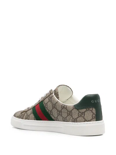 Gucci Ace Gg Sneakers In Green