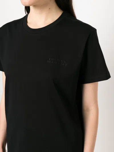 Isabel Marant Cotton Logo Print T Shirt