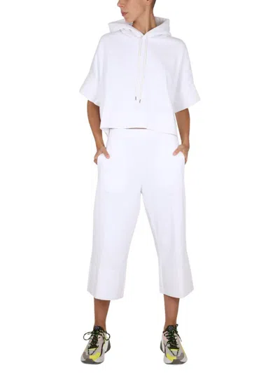Stella Mccartney Logo Embroidered Cropped Trousers