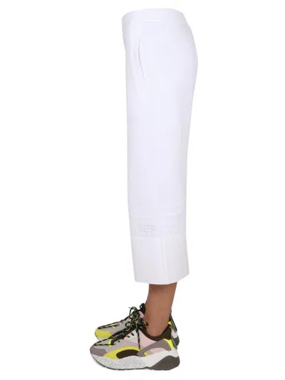 Stella Mccartney Logo Embroidered Cropped Trousers