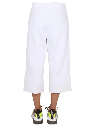Stella Mccartney Logo Embroidered Cropped Trousers