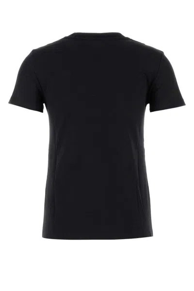 Max Mara T-shirt Papaia In Cotone Nero Donna