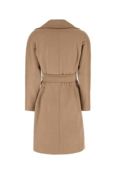 Max Mara Studio Coats In Brown