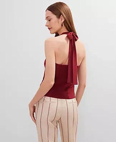 Ann Taylor V-neck Halter Top