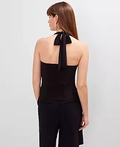 Ann Taylor Petite V-neck Halter Top