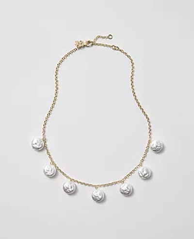 Ann Taylor Pearlized Statement Necklace