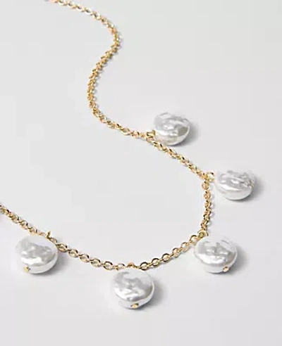 Ann Taylor Pearlized Statement Necklace