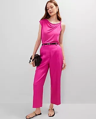 Ann Taylor The Relaxed Ankle Pant In Purple