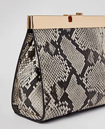 Ann Taylor Snake Clutch Bag