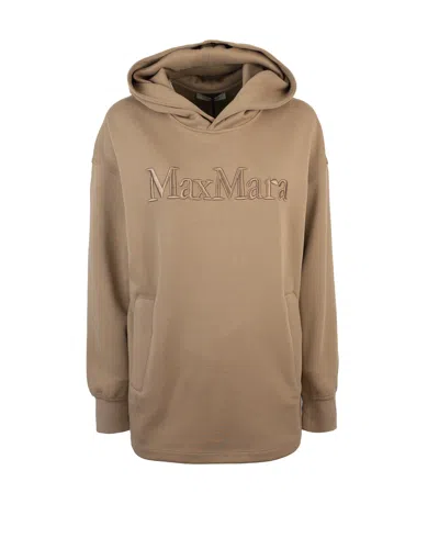's Max Mara Biscuit Cotton Blend Oversize Visiera Sweatshirt
