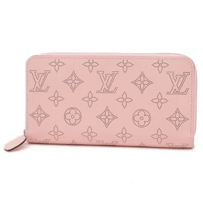 Pre-owned Louis Vuitton Pink Mahina Leather Long Wallet (bi-fold) ()