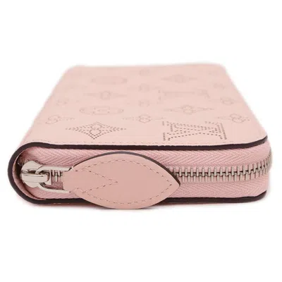 Pre-owned Louis Vuitton Pink Mahina Leather Long Wallet (bi-fold) ()