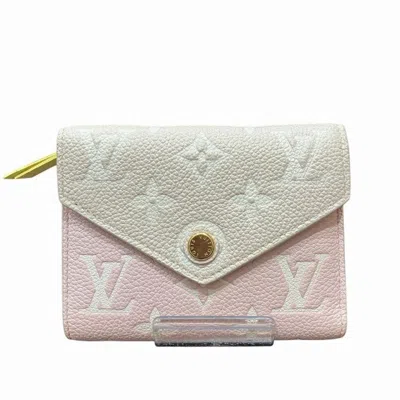 Pre-owned Louis Vuitton Pink Monogram Empreinte Wallet (tri-fold) ()