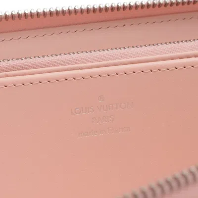 Pre-owned Louis Vuitton Pink Mahina Leather Long Wallet (bi-fold) ()