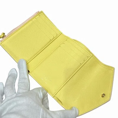 Pre-owned Louis Vuitton Pink Monogram Empreinte Wallet (tri-fold) ()