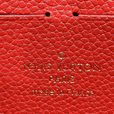 Pre-owned Louis Vuitton Sacrlet Leather Long Wallet (bi-fold) ()