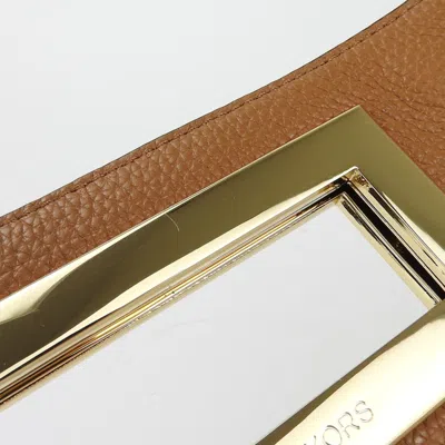 Pre-owned Michael Kors Camel Leather Clutch Bag Handbag ()