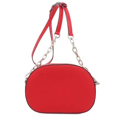 Pre-owned Michael Kors Red Color Pvc Shoulder Bag ()