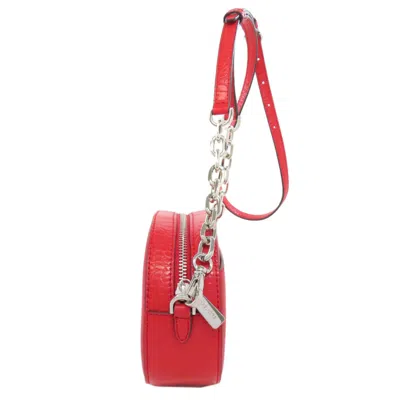 Pre-owned Michael Kors Red Color Pvc Shoulder Bag ()