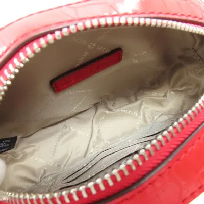 Pre-owned Michael Kors Red Color Pvc Shoulder Bag ()
