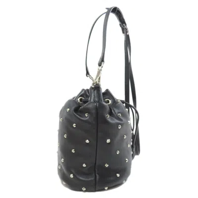 Pre-owned Miu Miu Black Leather Shoulder Bag ()
