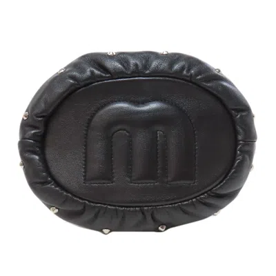 Pre-owned Miu Miu Black Leather Shoulder Bag ()