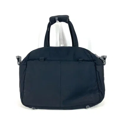 Pre-owned Miu Miu Black Nylon Boston Bag Shoulder Bag ()