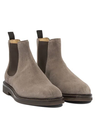 Brunello Cucinelli Men Suede Chelsea Boots