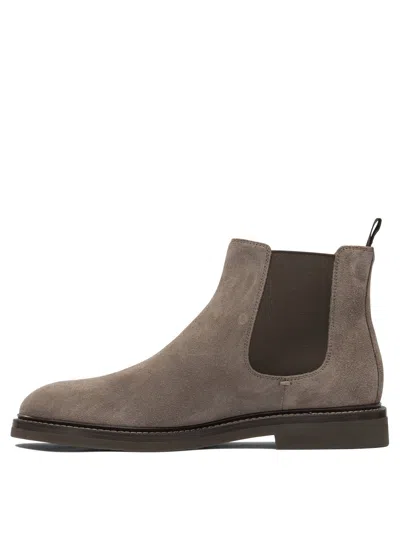 Brunello Cucinelli Men Suede Chelsea Boots