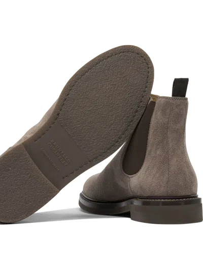Brunello Cucinelli Men Suede Chelsea Boots