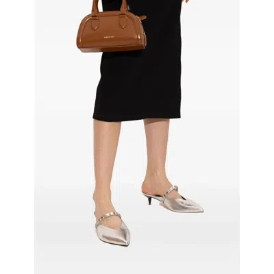 Alexander Mcqueen Mini Structured Leather Tote Bag