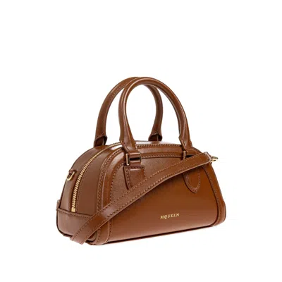 Alexander Mcqueen Mini Structured Leather Tote Bag