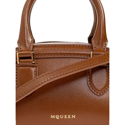 Alexander Mcqueen Mini Structured Leather Tote Bag